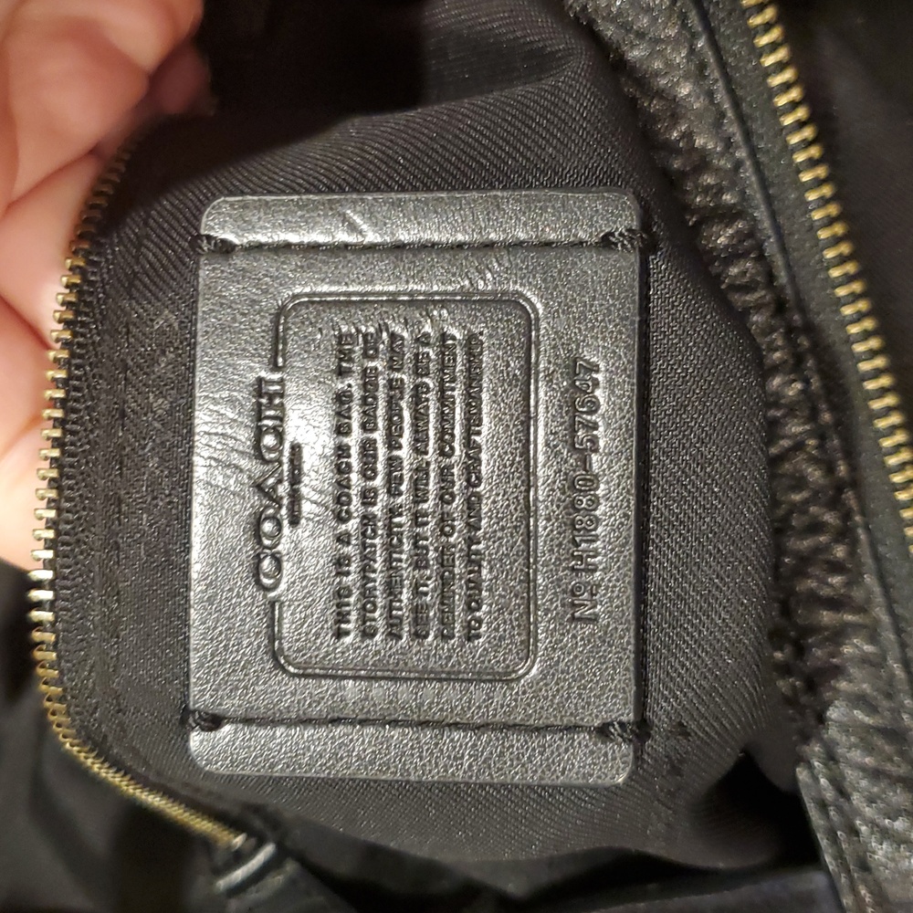 Coach Edie 42 Mixed Leathers Shoulder Bag - Picture 14 of 16